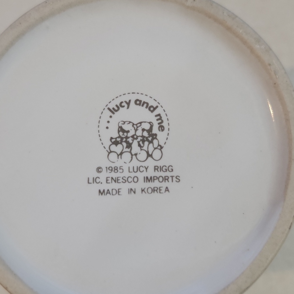 Lucy And Me 1985 June Mug By Lucy Rigg Enesco Imports Made In Korea Vintage - Picture 2 of 6